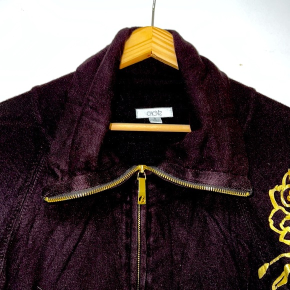 CACHE ZIPPERED SWEATSHIRT IN CHOCOLATE BROWN - Picture 4 of 7